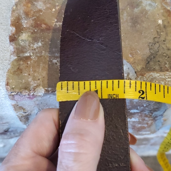 Abercrombie & Fitch Brown Leather Glitz Belt - Picture 12 of 12